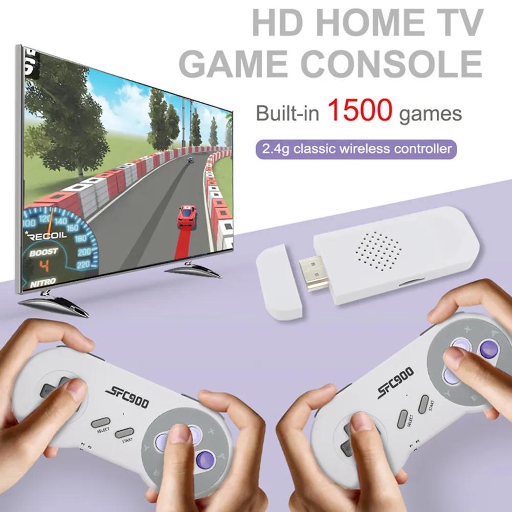 휴대용 비디오 게임 4700 게임 레트로 비디오 게임 콘솔, SF900, HDMI 호환 2.4G 무선 듀얼 게임패드, 세가 메가 드라이브용